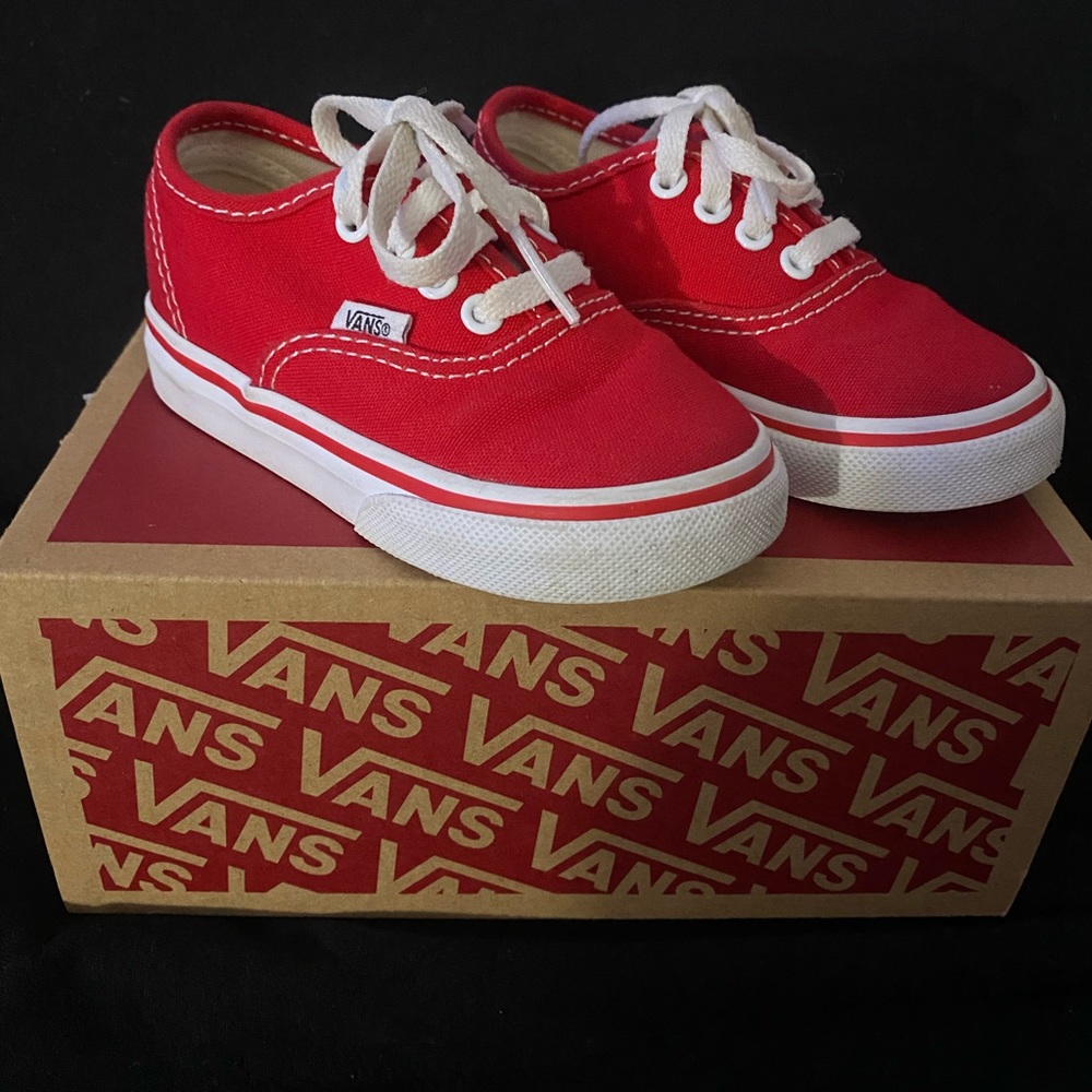 Authentic Red Vans